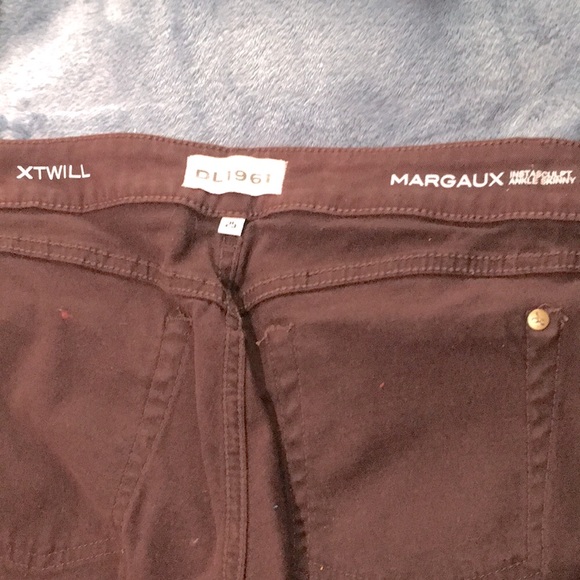 EUC DL1961 Jeans XTWILL Margaux Instasculpt Ankle Skinny Color Sangria size 25 - Picture 3 of 9